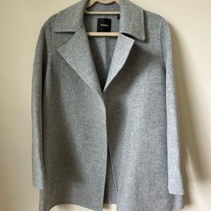 THEORY - Overlay DF Coat - Petite
